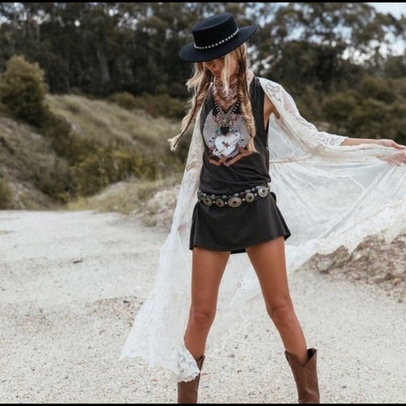 Boho Gypsy Festival Vintage TShirt Tunic/Dress - Picture 4 of 7